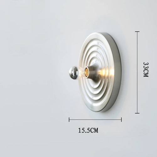 applique murale led bauhaus ufo art galvanoplastie décoration - vue 10 sur 14