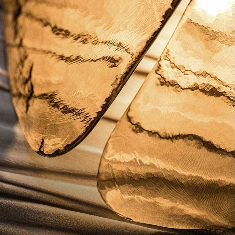suspension en verre led au design créatif et luxueux - vue 6 sur 8