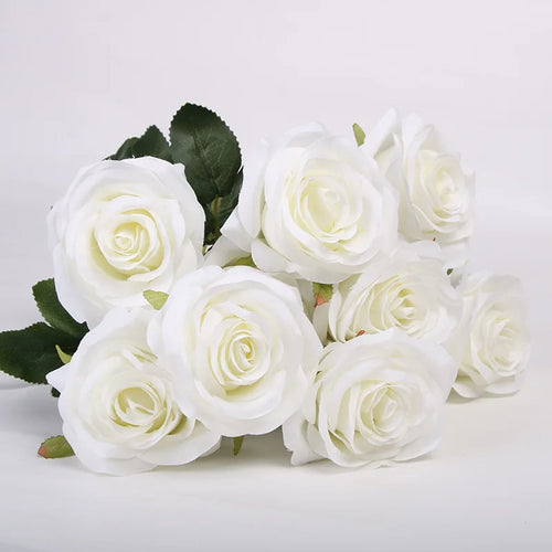 bouquet de roses artificielles pour mariage et décoration intérieure - vue 19 sur 27