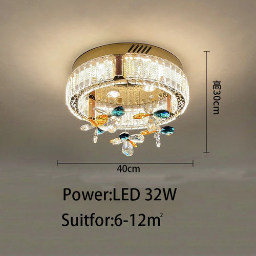 Plafonnier moderne en cristal luxe pour intérieur de villa - vue 10 sur 9