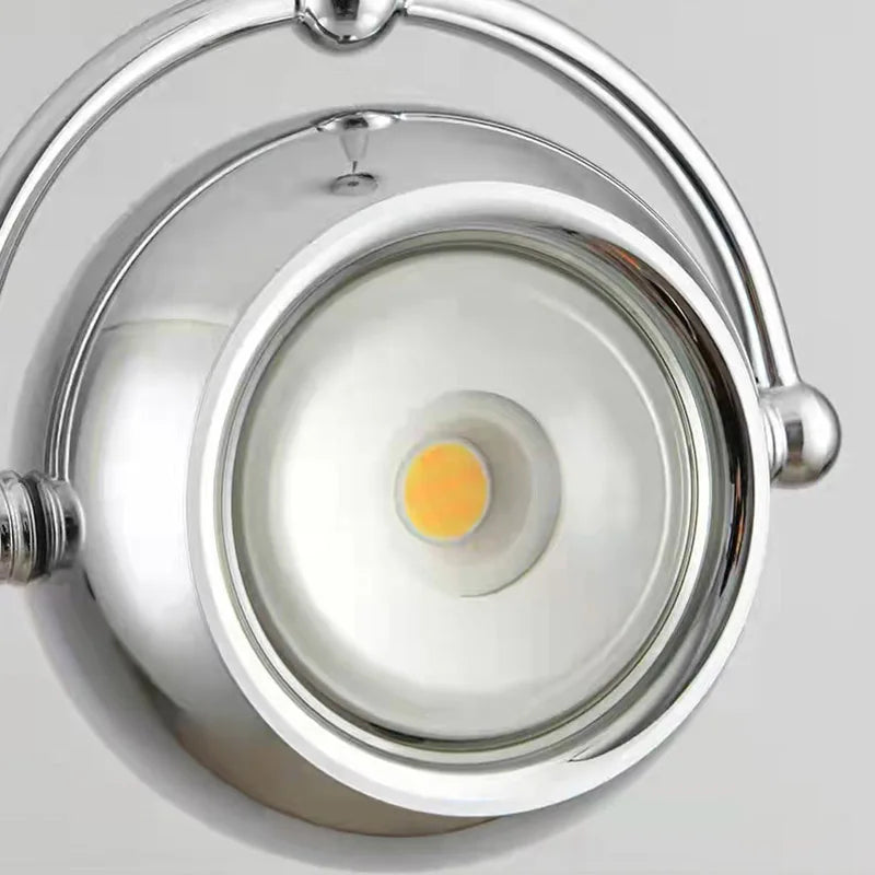 suspension led rotative avec fil métallique réglable - vue 5 sur 9