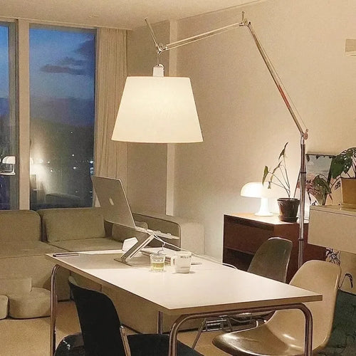 lampe de bureau pliante style industriel avec bras long - vue 2 sur 7