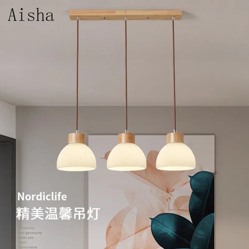 suspension japonaise trois têtes pour restaurant et bar - vue 3 sur 10