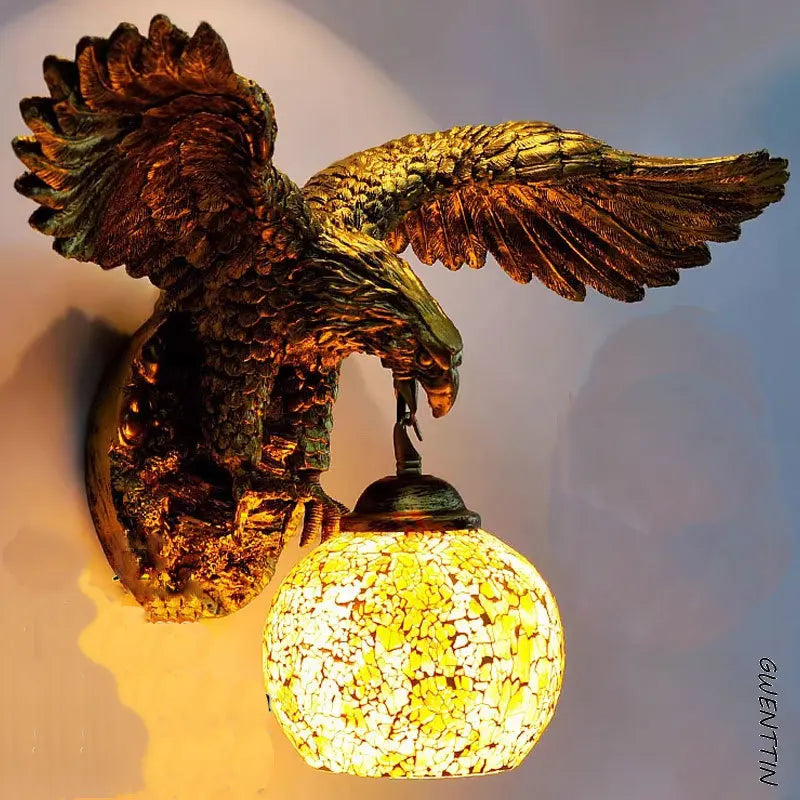 applique murale eagle décoration rétro bohème lumineuse artistique - vue 6 sur 18