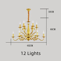 lustre en fer forgé rétro pour intérieur élégant