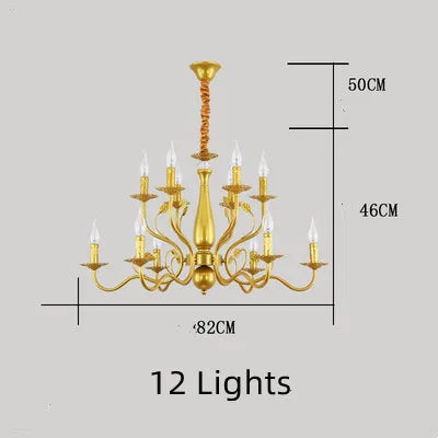 lustre en fer forgé rétro pour intérieur élégant