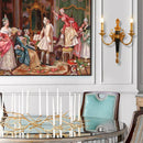 applique murale de luxe en cuivre plein pour hôtel