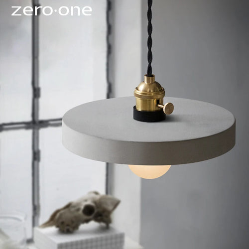 Luminaires suspendus LED en ciment nordique - vue 6 sur 10