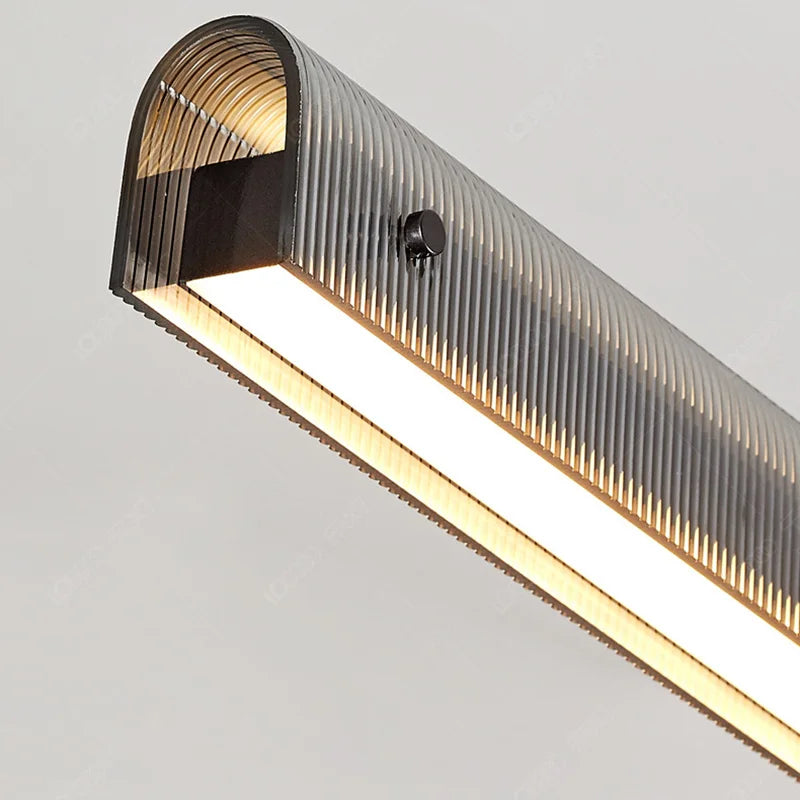 lampes suspendues led en acrylique 3 gradations style minimaliste hauteur réglable - vue 5 sur 8