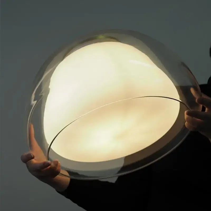 suspension en verre double couche style danois pour intérieur élégant - vue 6 sur 18