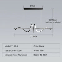 suspension moderne à led au design minimaliste élégant