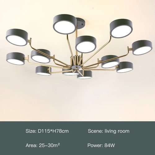 lustre moderne simple pour éclairage intérieur design élégant - vue 17 sur 18