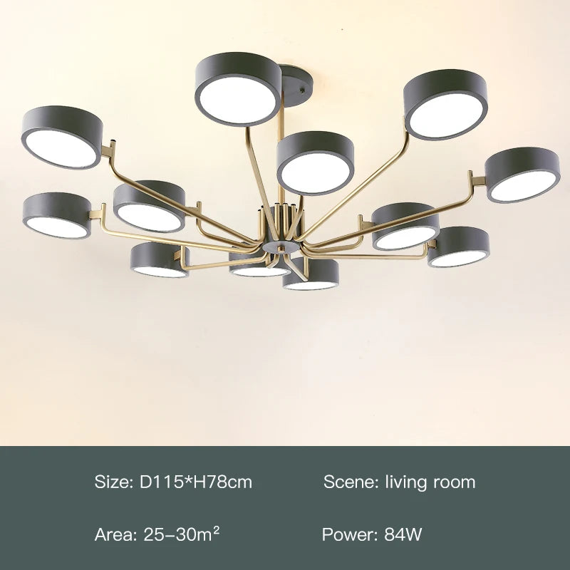 lustre moderne simple pour éclairage intérieur design élégant - vue 16 sur 18