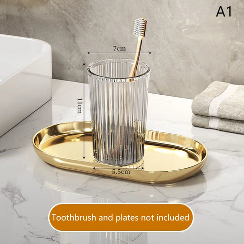 gobelet en acrylique pour brosse à dents accessoires de salle de bain - vue 10 sur 10