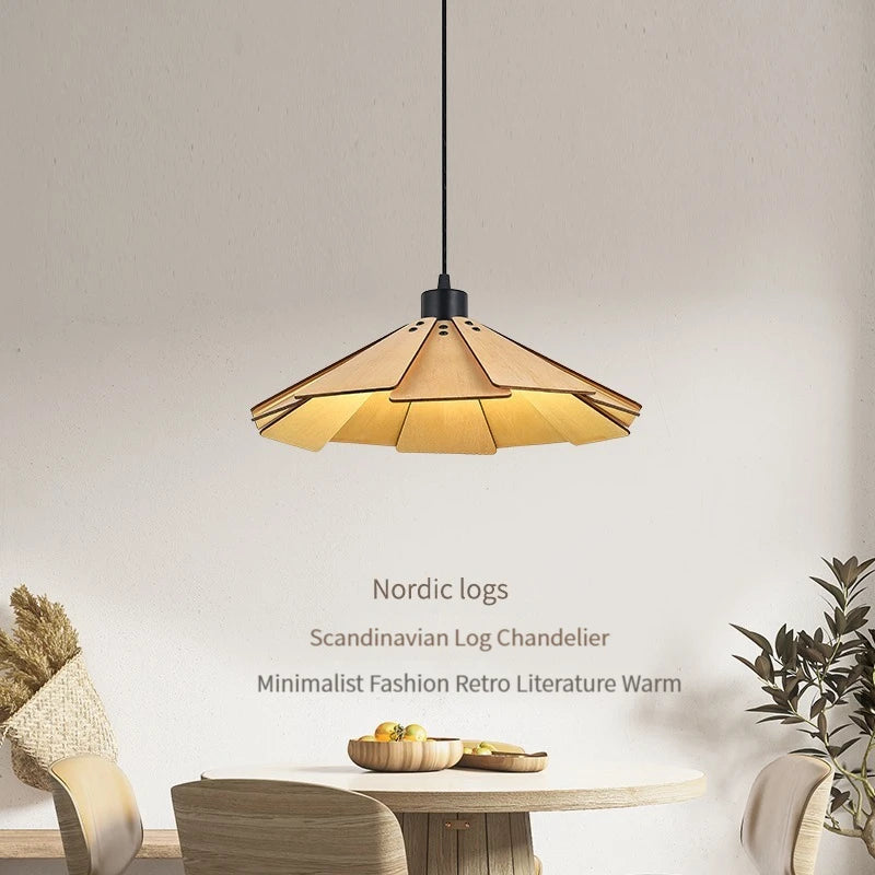 plafonnier en bois rétractable pour décoration intérieure lumineuse - vue 1 sur 18