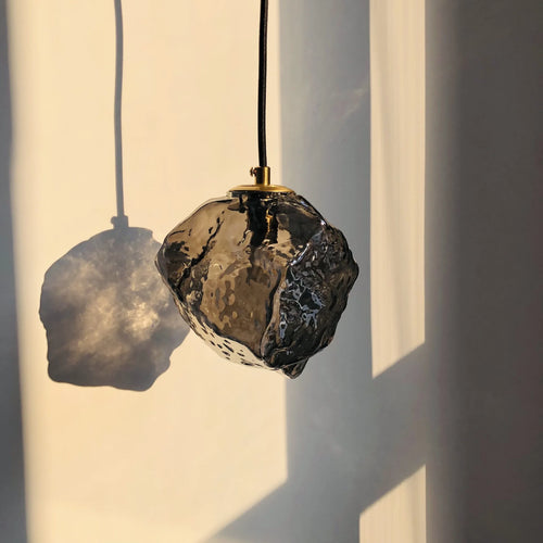 lustre nordique en verre lave glace forme créative rétro - vue 3 sur 9