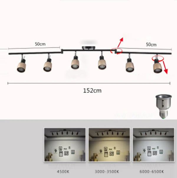 plafonnier led design pour salon bar et bureau - vue 10 sur 17