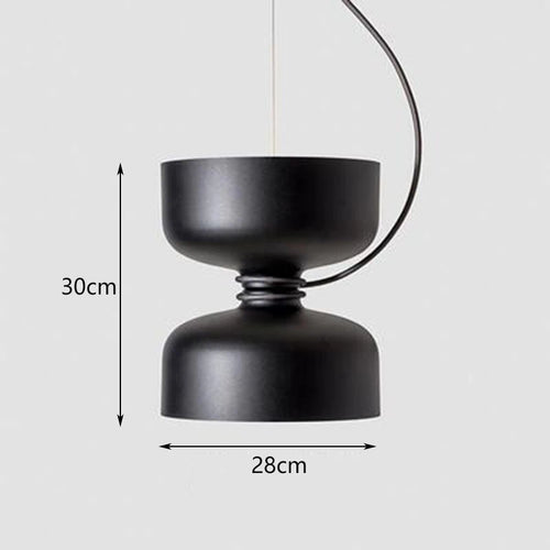 suspension nordique led en fer forgé design moderne - vue 9 sur 17
