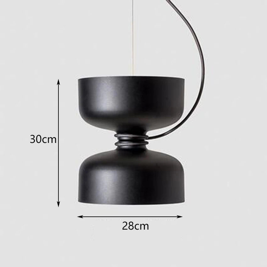 suspension nordique led en fer forgé design moderne - vue 8 sur 17