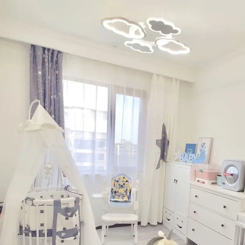 lustre led moderne créatif pour chambre enfant et salon intérieur - vue 5 sur 13