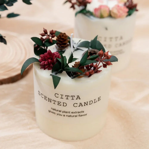 bougies d'aromathérapie romantiques en cire de soja cadeau détente anti-stress - vue 4 sur 10