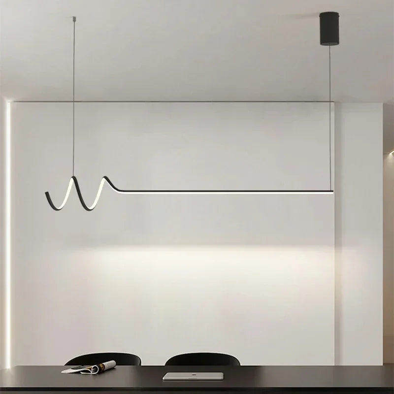 suspension LED design moderne idéale pour hôtels - vue 3 sur 10