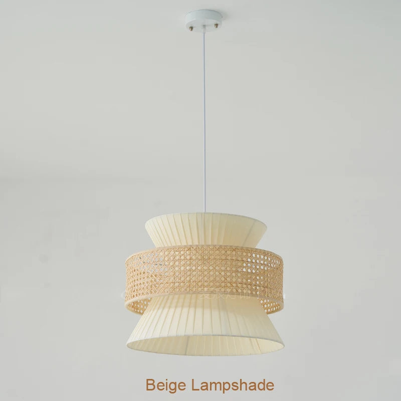 Lampe en rotin japonais Wabi Sabi - vue 4 sur 12