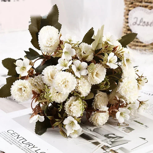 bouquet de lilas artificiels en soie pour décoration florale - vue 3 sur 12