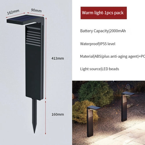 lampe solaire extérieure étanche led pour jardin et paysage - vue 11 sur 14