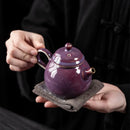 Théière artisanale ru kiln avec infuseur puer