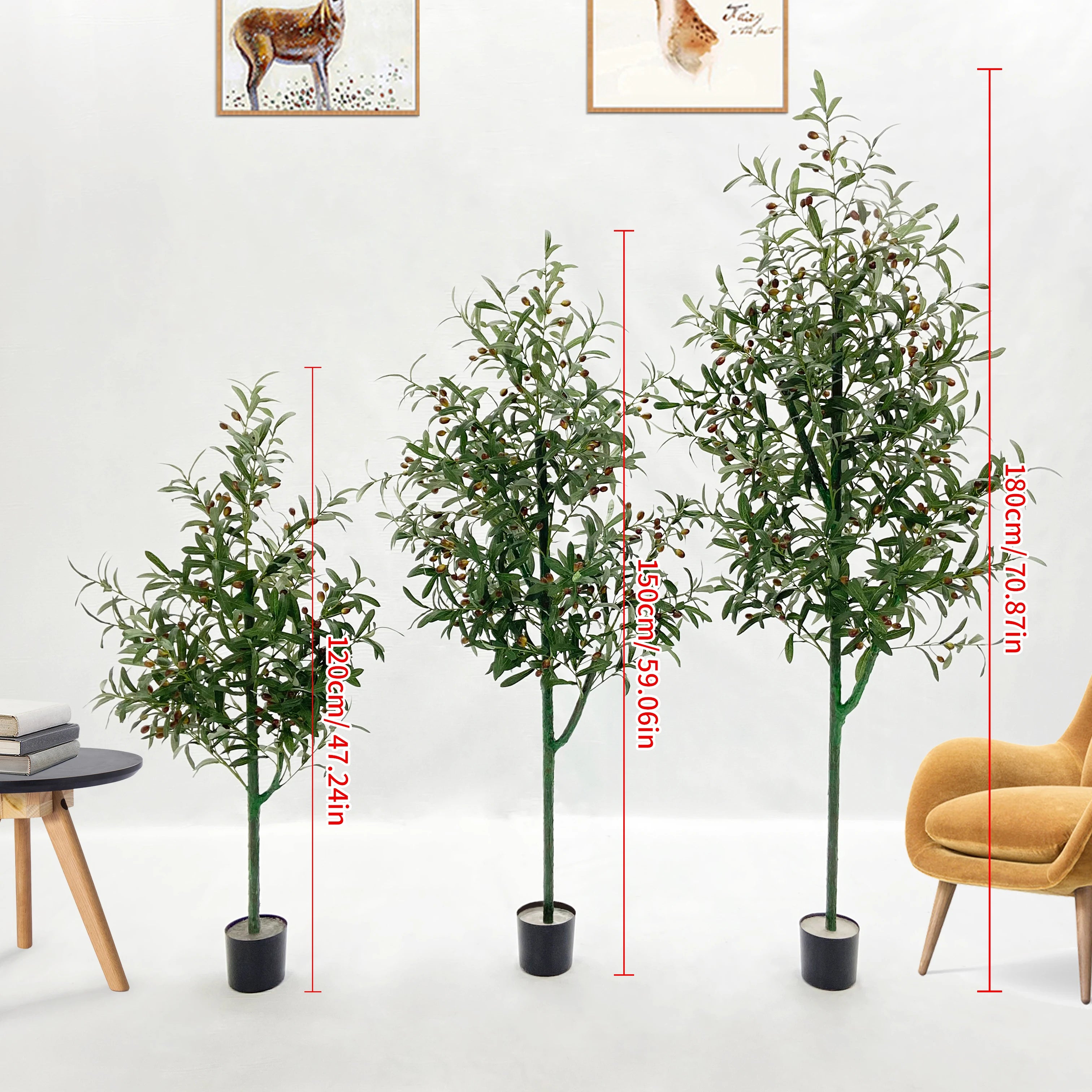 plante artificielle en pot pour décoration intérieure moderne - vue 3 sur 12
