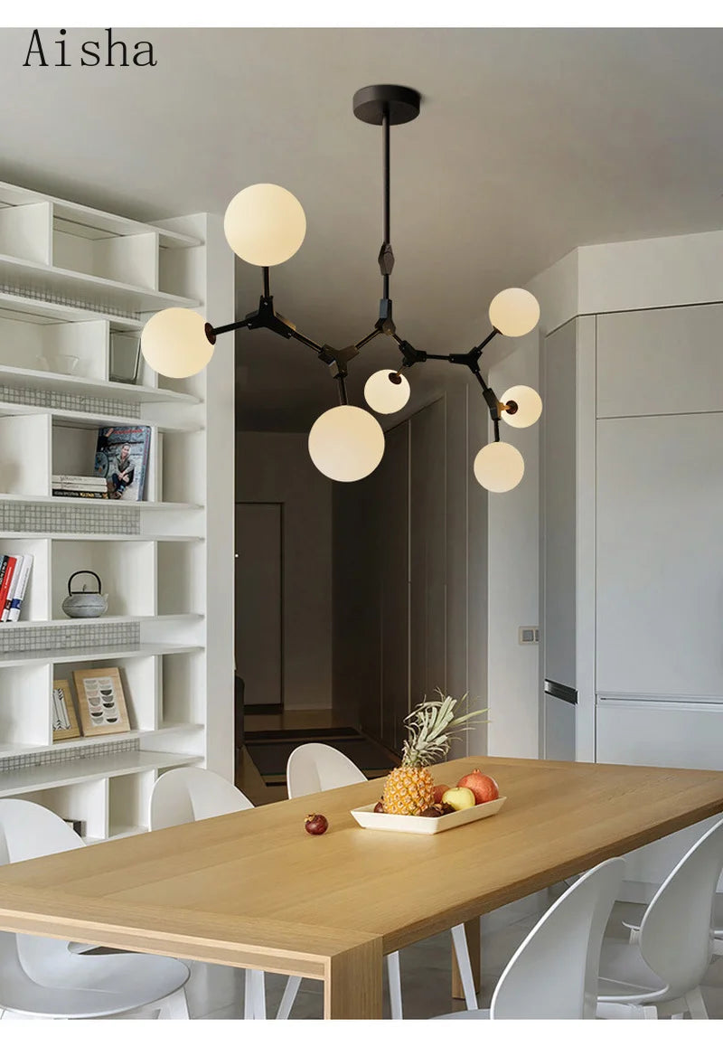 lustre moderne décoratif pour un intérieur nordique élégant - vue 4 sur 16