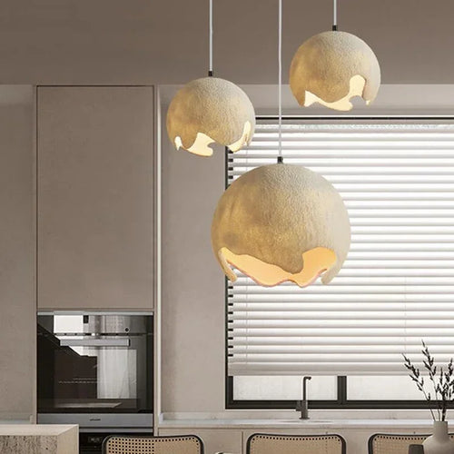 lustre en micro-ciment design moderne pour bar et restaurant - vue 4 sur 9