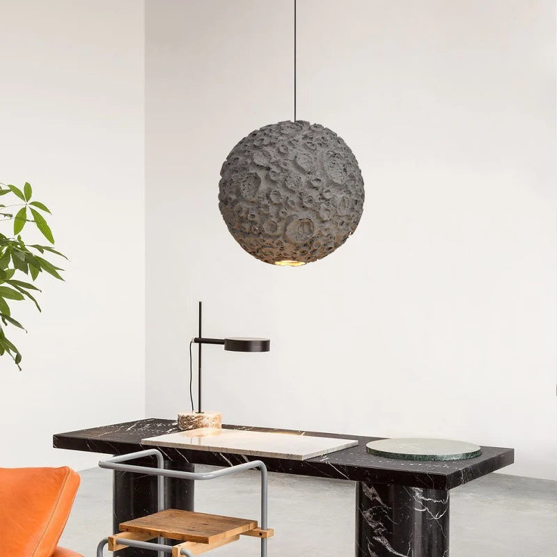lustre led nordique wabi sabi créatif pour restaurant et café - vue 7 sur 7