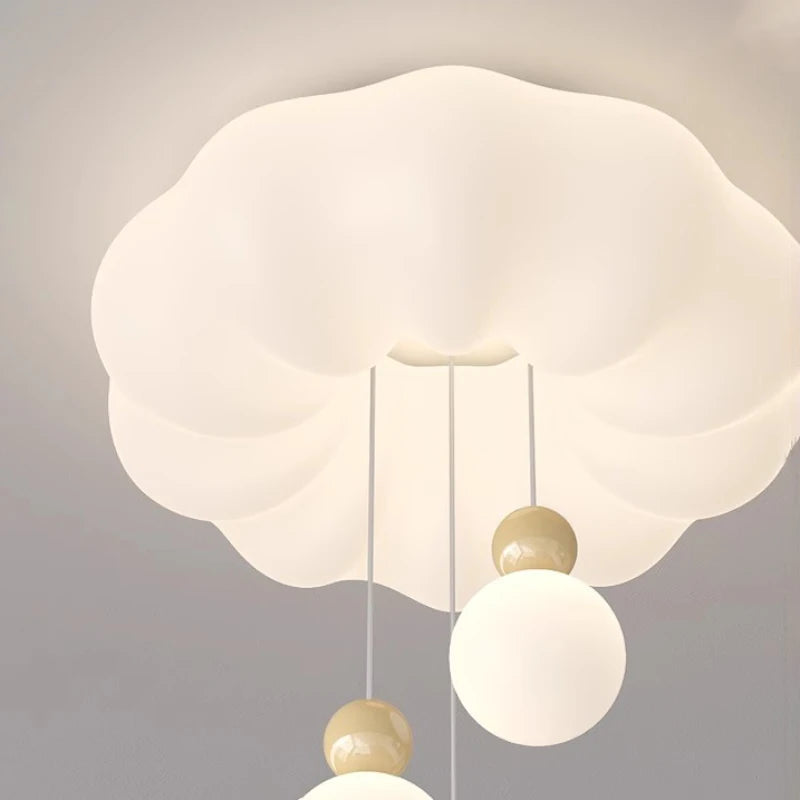 lustre moderne nuage pour chambre enfant romantique et chaleureux - vue 6 sur 15