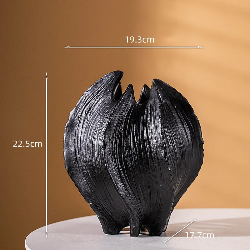 vase en céramique artisanat abstrait pour décoration florale - vue 6 sur 13