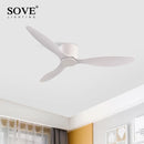 SOVE moderne noir blanc plancher bas moteur à courant continu 30W ventilateurs de plafond avec télécommande ventilateur de plafond Simple sans lumière ventilateur de maison 220V
