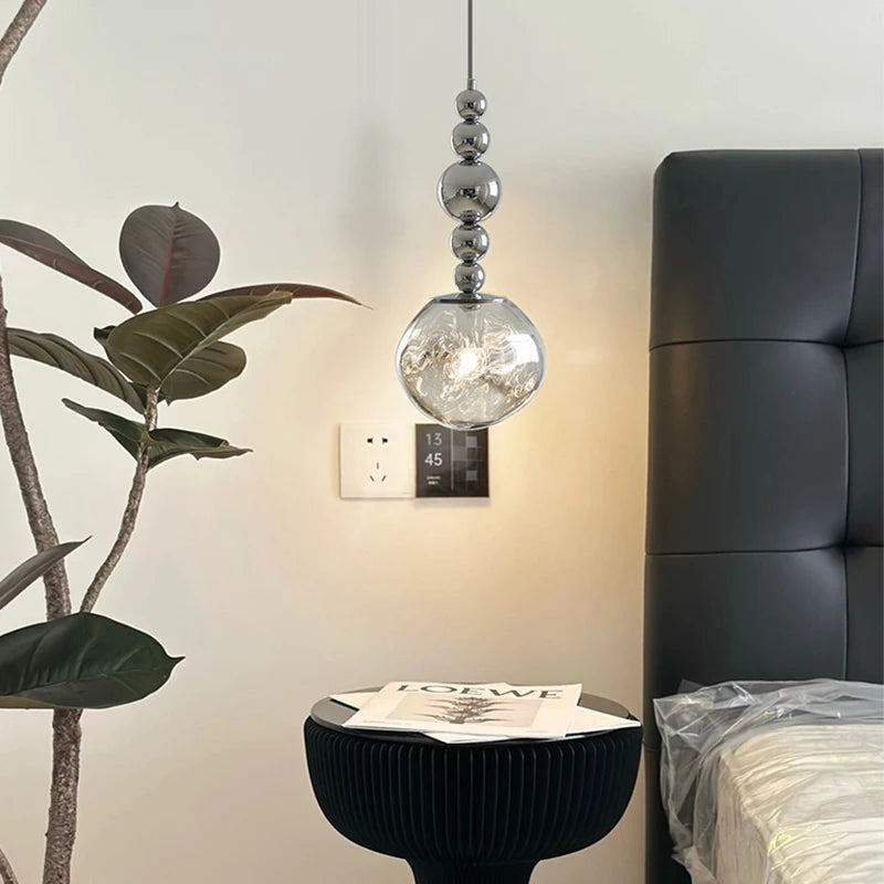 lustre en verre léger style bauhaus décoration moderne pour la maison - vue 3 sur 8