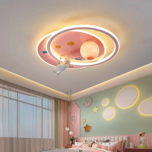plafonnier licorne pégase moderne pour chambre d'enfant - vue 3 sur 7