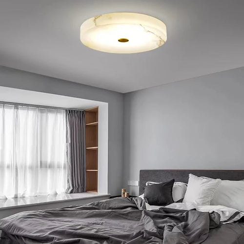 plafonnier led moderne en marbre naturel luminaire décoratif - vue 4 sur 19