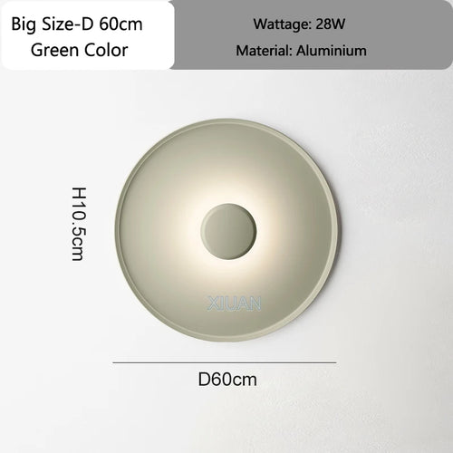 Designer Lamp Modern Round Ceiling Lamps Bedroom Ceiling Light White Red Green Living Room Atmosphere Wall Lights AC 220V 40cm - vue 13 sur 14