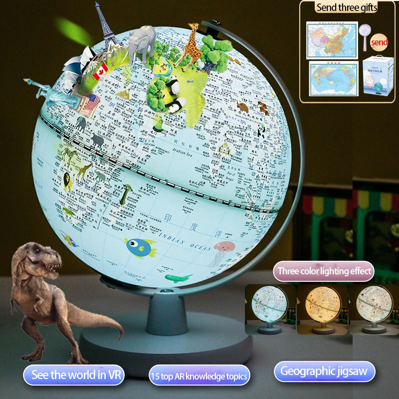lampe de bureau intelligente avec globe cadeau créatif pour enfants - vue 8 sur 14
