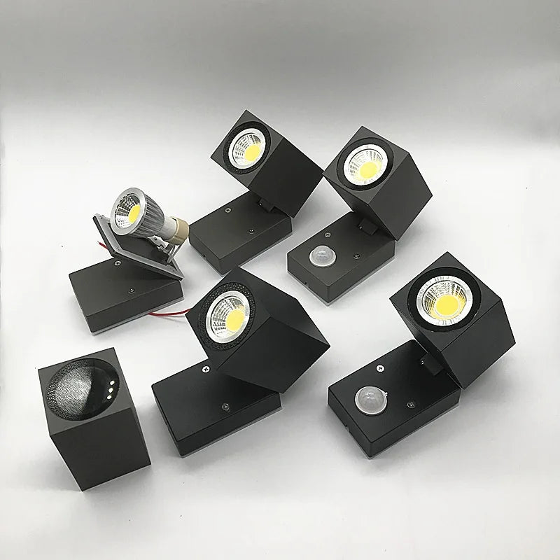 applique murale led extérieure étanche pliante pour cour jardin - vue 3 sur 15