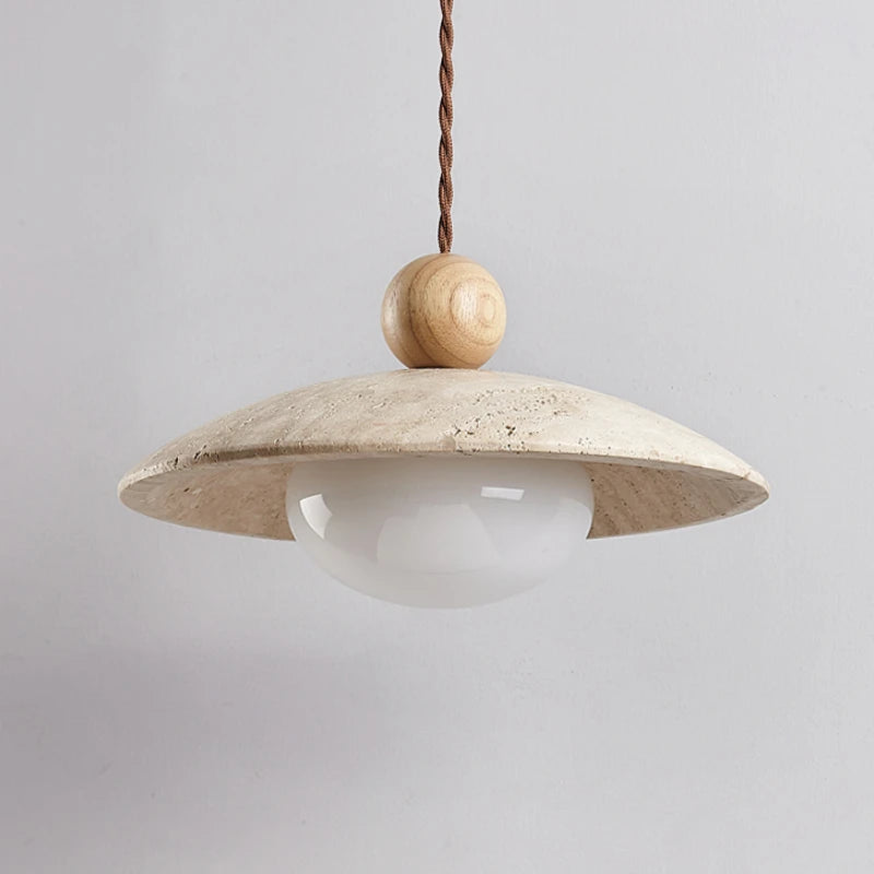 suspension à led en pierre style nordique pour décoration intérieure - vue 6 sur 8