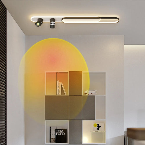 plafonnier mural moderne minimaliste pour balcon long - vue 2 sur 14