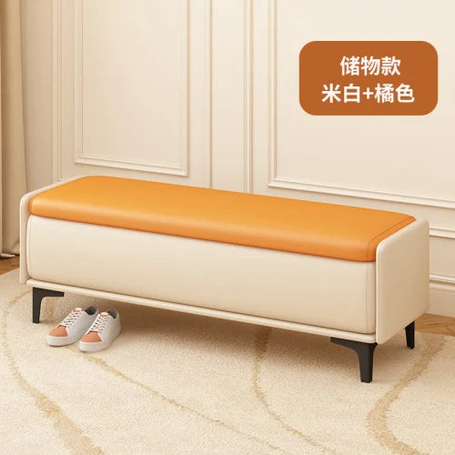 banc à chaussures nordique de luxe pour le rangement - vue 14 sur 15