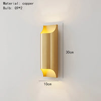 Applique murale LED en laiton au design moderne
