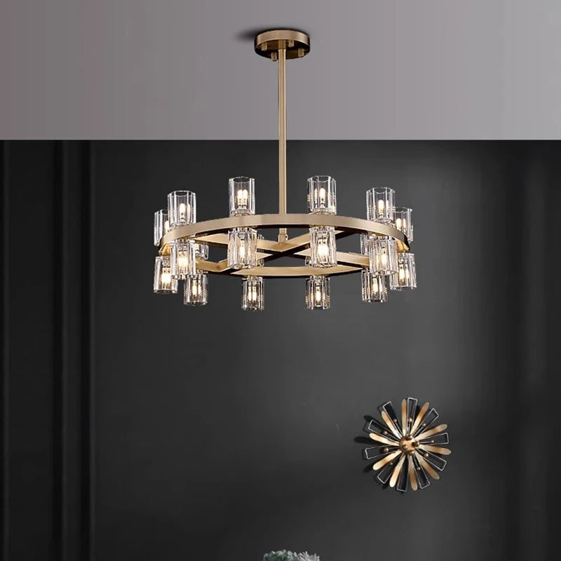 home decorationPendant lights, luxury crystal living room chandelier, dining room Pendant lamp, ceiling light, indoor lighting - vue 5 sur 9