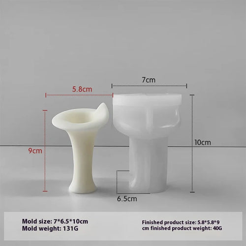 moule en silicone pour chandelier d'aromathérapie décoratif à faire soi-même - vue 9 sur 9