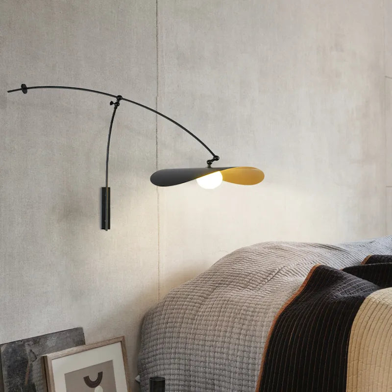 Applique murale rétro à bras Long pour chambre à coucher - vue 4 sur 6